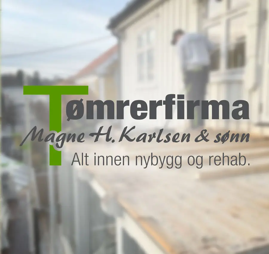 tomrerfirma magne h karlsen og sonn logobilde